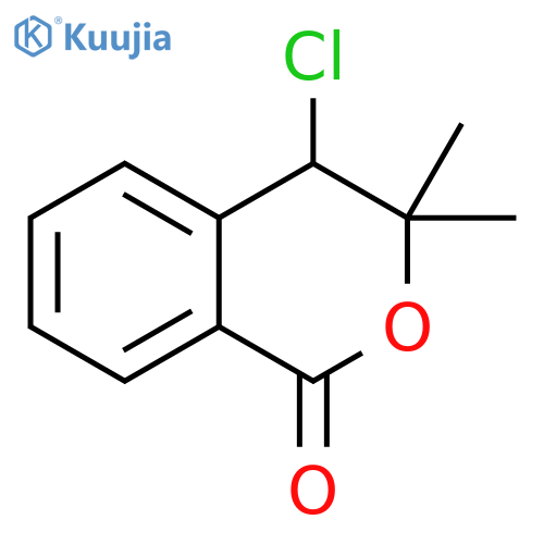 1H-2-Benzopyran-1-one, 4-chloro-3,4-dihydro-3,3-dimethyl- structure