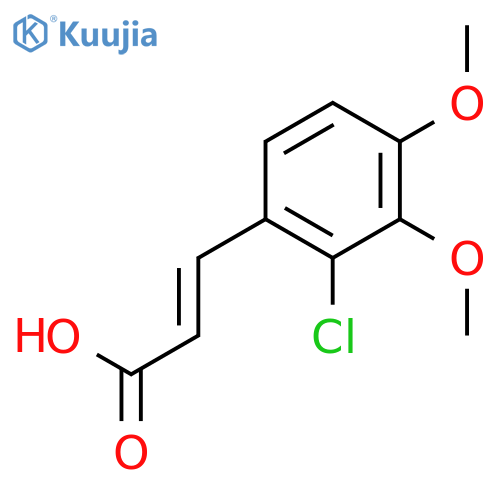 3-(2-Chloro-3,4-dimethoxyphenyl)acrylic acid structure