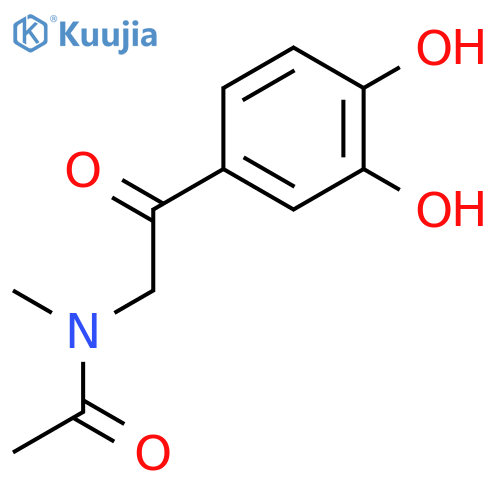 Acetamide, N-[2-(3,4-dihydroxyphenyl)-2-oxoethyl]-N-methyl- structure