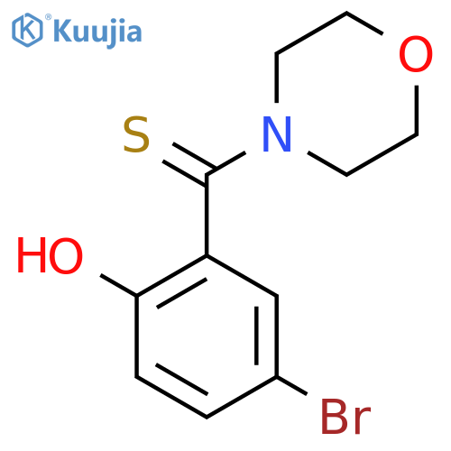 (5-Bromo-2-hydroxyphenyl)(morpholin-4-yl)methanethione structure
