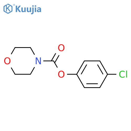 4-Morpholinecarboxylic acid, 4-chlorophenyl ester structure