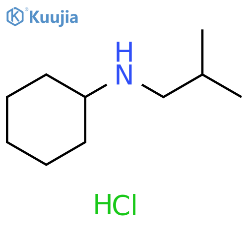 N-(2-methylpropyl)cyclohexanamine hydrochloride structure