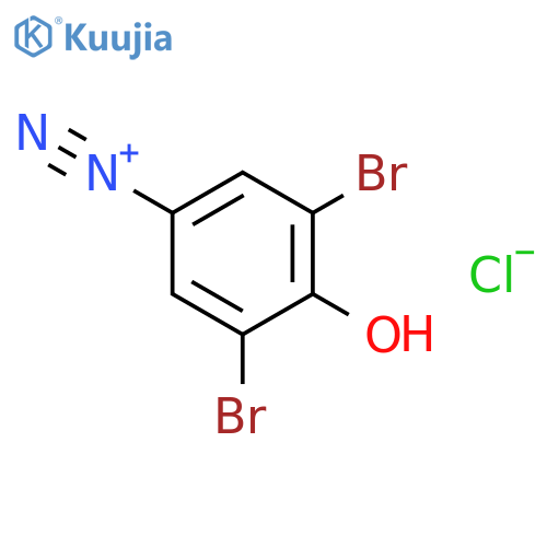 Benzenediazonium, 3,5-dibromo-4-hydroxy-, chloride structure