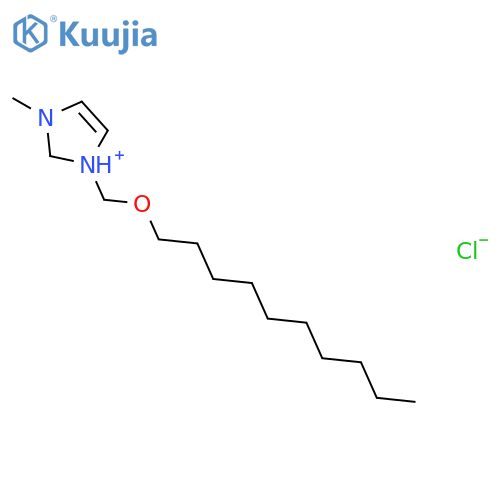 1H-Imidazolium, 1-[(decyloxy)methyl]-3-methyl-, chloride structure