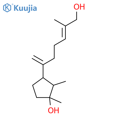 (1R,2S,3R)-3-[(4E)-6-hydroxy-5-methyl-1-methylidenehex-4-en-1-yl]-1,2-dimethylcyclopentanol structure