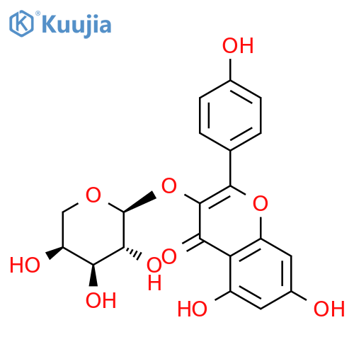 Kaempferol 3-O-arabinoside structure