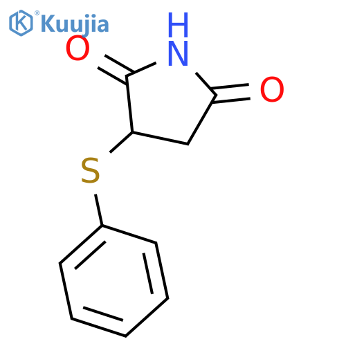 2,5-Pyrrolidinedione, 3-(phenylthio)- structure