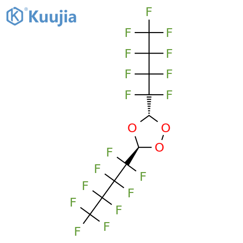 1,2,4-Trioxolane, 3,5-bis(nonafluorobutyl)-, trans- structure