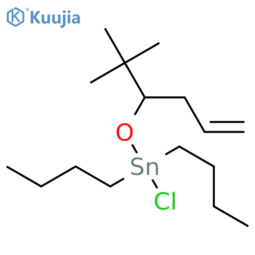 Stannane, dibutylchloro[[1-(1,1-dimethylethyl)-3-butenyl]oxy]- structure