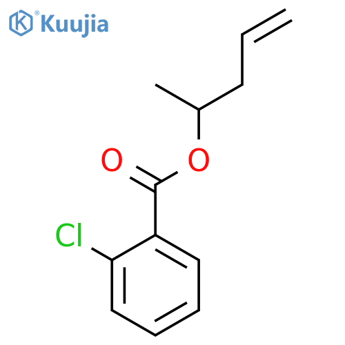 Benzoic acid, 2-chloro-, 1-methyl-3-butenyl ester structure