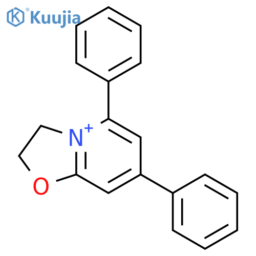 Oxazolo[3,2-a]pyridinium, 2,3-dihydro-5,7-diphenyl- structure