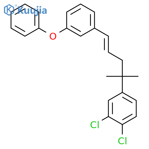 Benzene, 1-[4-(3,4-dichlorophenyl)-4-methyl-1-pentenyl]-3-phenoxy- structure