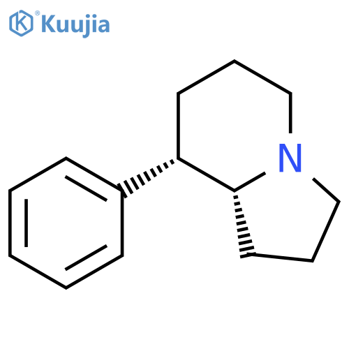Indolizine, octahydro-8-phenyl-, trans- structure