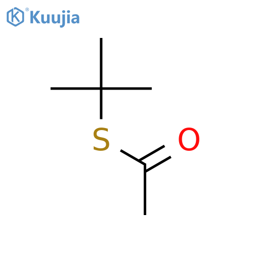 Ethanethioic acid,S-(1,1-dimethylethyl) ester structure