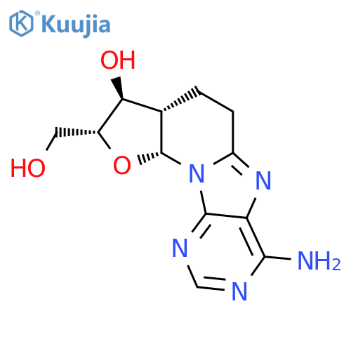 (2R,4R,5S,6S)-12-Amino-4-(hydroxymethyl)-3-oxa-1,10,13,15-tetrazatetracyclo[7.7.0.02,6.011,16]hexadeca-9,11,13,15-tetraen-5-ol structure