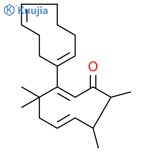 (+)-2,2,6,7-tetramethylbicyclonona-4,9(1)dien-8-one structure
