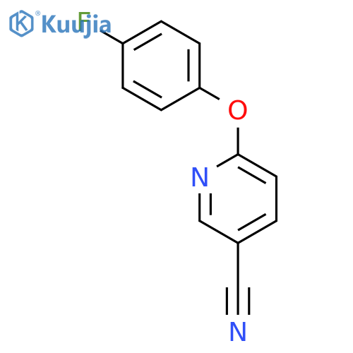 6-(4-fluorophenoxy)pyridine-3-carbonitrile structure
