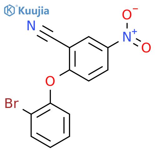 Benzonitrile,2-(2-bromophenoxy)-5-nitro- structure