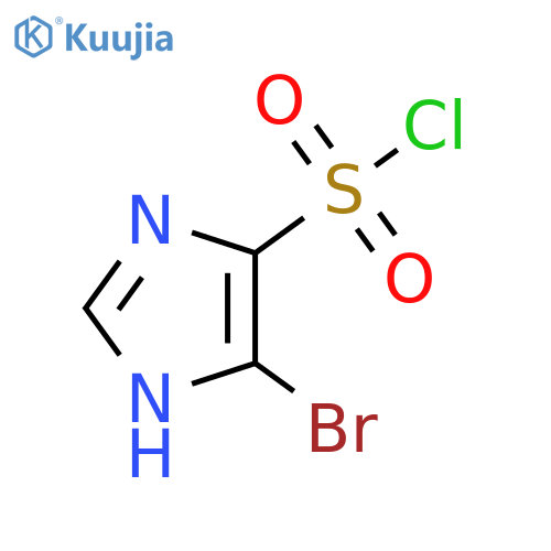 4-bromo-1H-imidazole-5-sulfonyl chloride structure