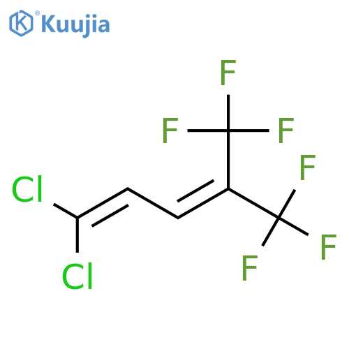 1,1-dichloro-5,5,5-trifluoro-4-(trifluoromethyl)penta-1,3-diene structure