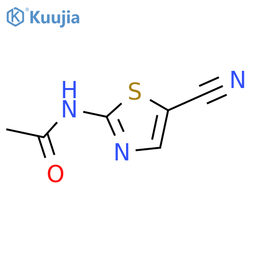 N-(5-cyano-1,3-thiazol-2-yl)acetamide structure