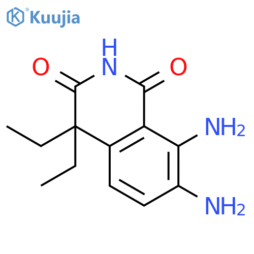 1,3(2H,4H)-Isoquinolinedione, 7,8-diamino-4,4-diethyl- structure