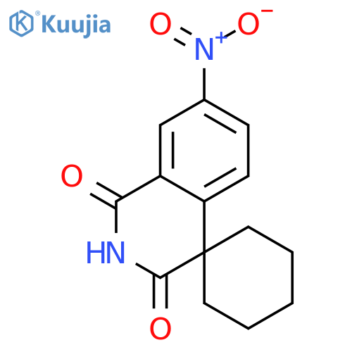 Spiro[cyclohexane-1,4'(1'H)-isoquinoline]-1',3'(2'H)-dione, 7'-nitro- structure