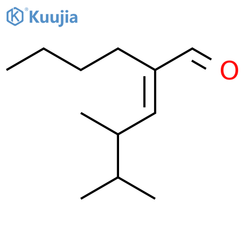 2-Hexenal, 2-butyl-4,5-dimethyl-, (E)- structure