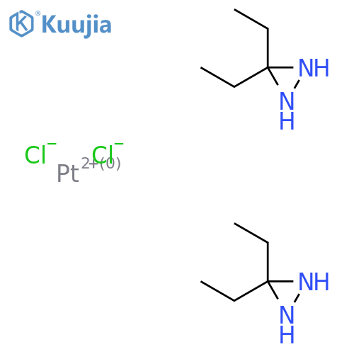 3,3-Diethyldiaziridine;platinum(2+);dichloride structure