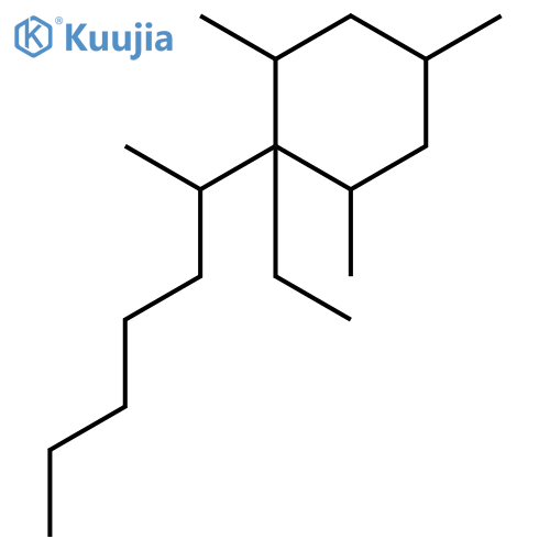 Cyclohexane, 1-ethyl-2,4,6-trimethyl-1-(1-methylhexyl)- structure