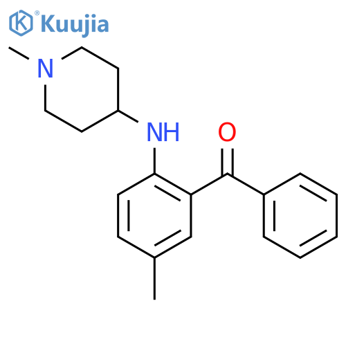 Methanone, [5-methyl-2-[(1-methyl-4-piperidinyl)amino]phenyl]phenyl- structure