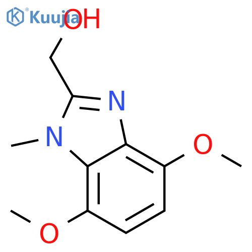 1H-Benzimidazole-2-methanol, 4,7-dimethoxy-1-methyl- structure