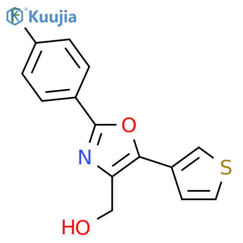 4-Oxazolemethanol, 2-(4-fluorophenyl)-5-(3-thienyl)- structure