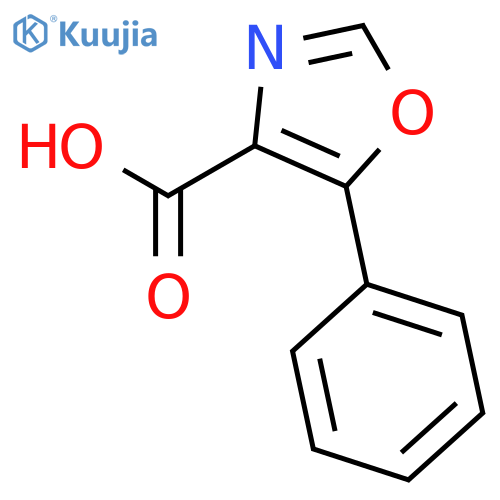 5-Phenyl-1,3-oxazole-4-carboxylic acid structure