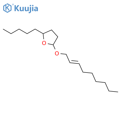 Furan, tetrahydro-2-(2-nonenyloxy)-5-pentyl- structure