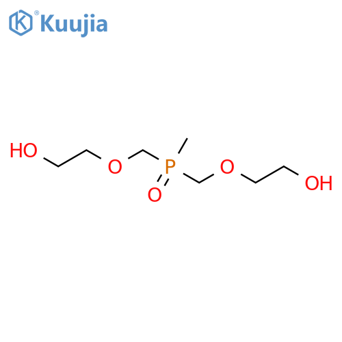 Ethanol, 2,2'-[(methylphosphinylidene)bis(methyleneoxy)]bis- structure