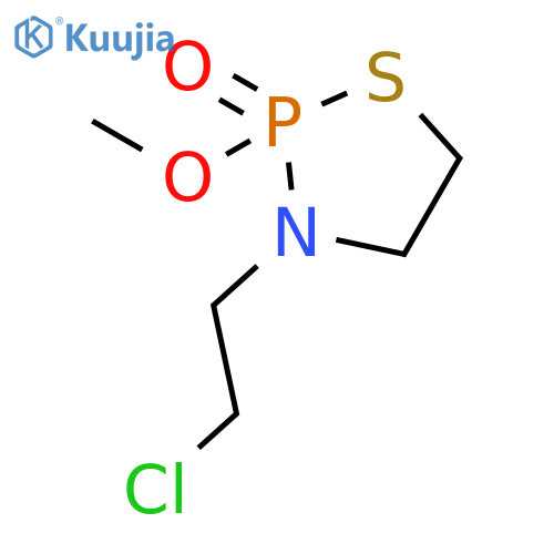 1,3,2-Thiazaphospholidine, 3-(2-chloroethyl)-2-methoxy-, 2-oxide structure