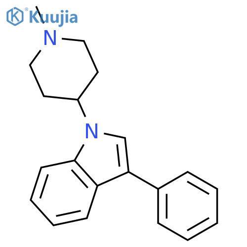 1H-Indole, 1-(1-methyl-4-piperidinyl)-3-phenyl- structure