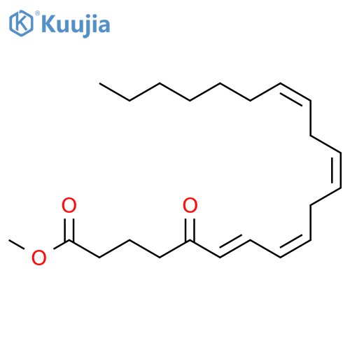 6,8,11,14-Heneicosatetraenoic acid, 5-oxo-, methyl ester, (E,Z,Z,Z)- structure