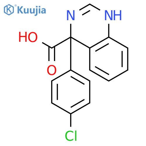 4-Quinazolinecarboxylic acid, 4-(4-chlorophenyl)-1,4-dihydro- structure