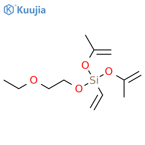 Silane, ethenyl(2-ethoxyethoxy)bis[(1-methylethenyl)oxy]- structure