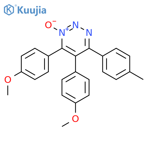 1,2,3-Triazine, 4,5-bis(4-methoxyphenyl)-6-(4-methylphenyl)-, 3-oxide structure