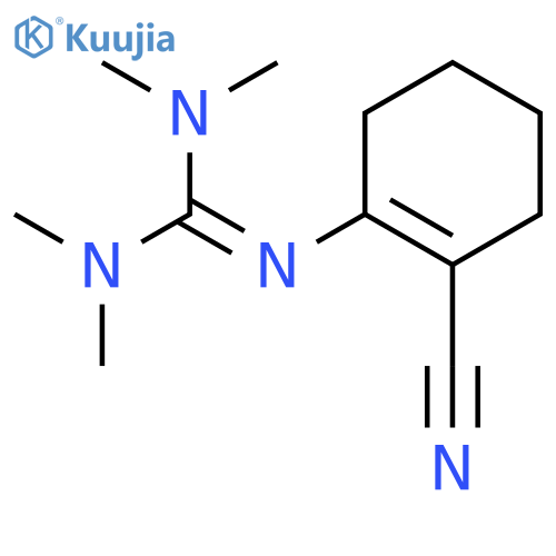 Guanidine, N''-(2-cyano-1-cyclohexen-1-yl)-N,N,N',N'-tetramethyl- structure