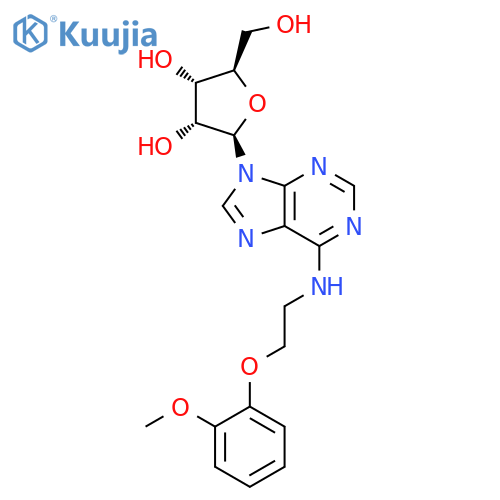 Adenosine, N-[2-(2-methoxyphenoxy)ethyl]- structure