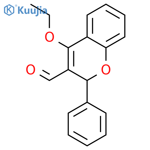 2H-1-Benzopyran-3-carboxaldehyde, 4-ethoxy-2-phenyl- structure