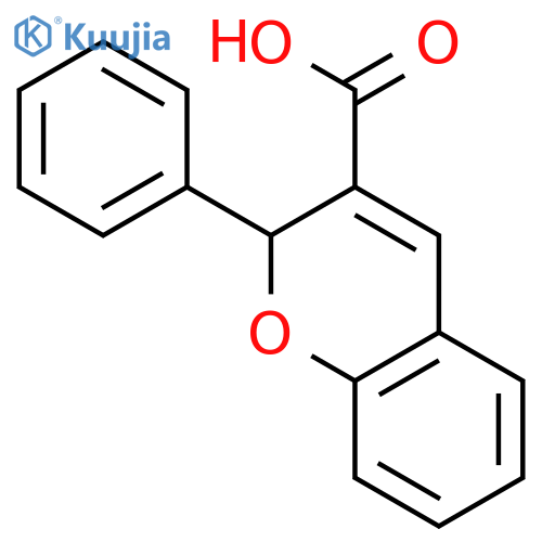 2-Phenyl-2H-1-benzopyran-3-carboxylicacid structure