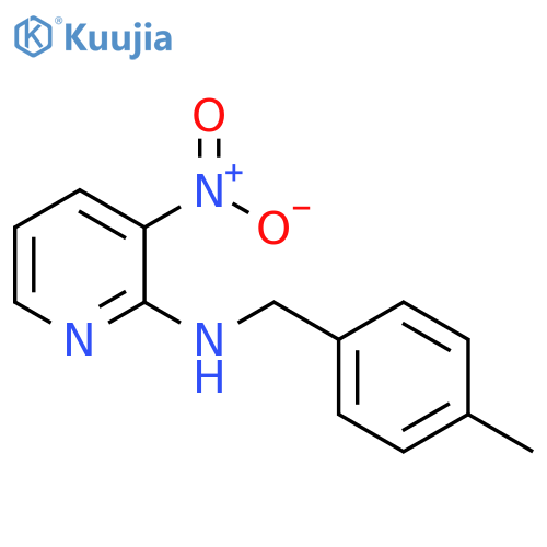 N-[(4-methylphenyl)methyl]-3-nitropyridin-2-amine structure