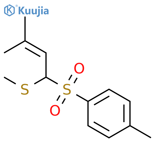 Benzene, 1-methyl-4-[[3-methyl-1-(methylthio)-2-butenyl]sulfonyl]- structure