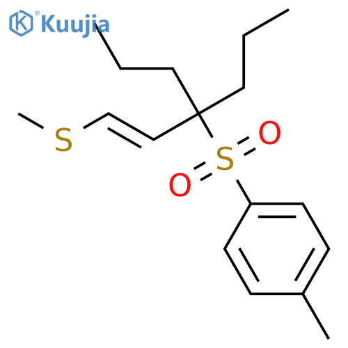 Benzene, 1-methyl-4-[[1-[2-(methylthio)ethenyl]-1-propylbutyl]sulfonyl]- structure