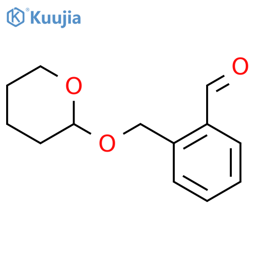 2-[(oxan-2-yloxy)methyl]benzaldehyde structure